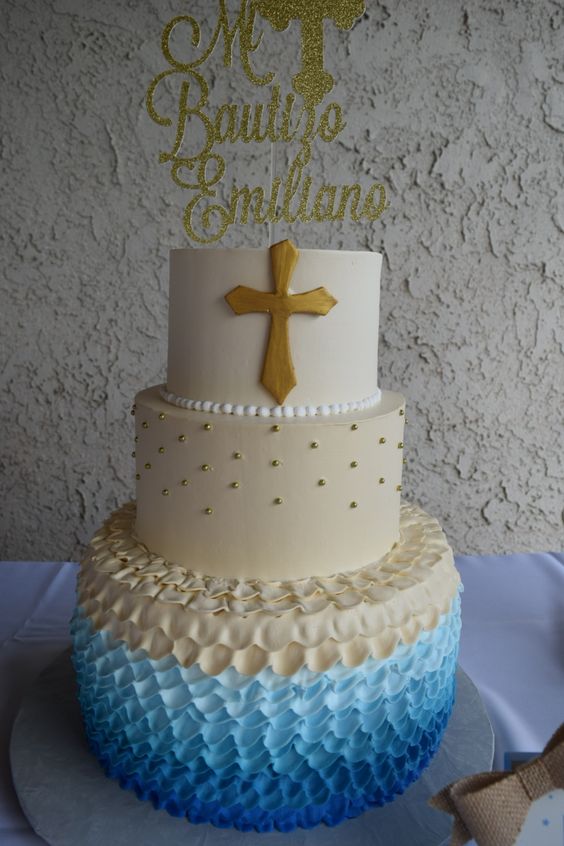 pasteles para bautizo de betún