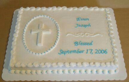 pasteles para bautizo de niño de betún