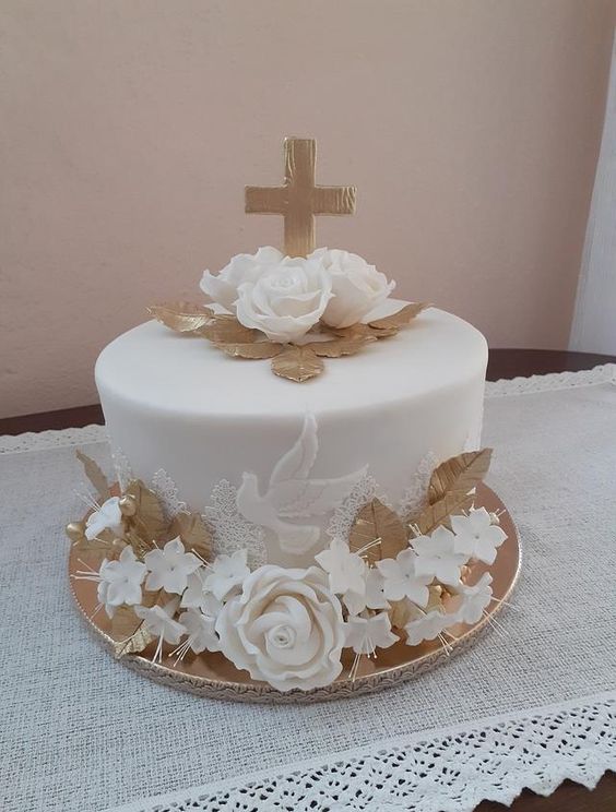 pasteles de bautizo para niño
